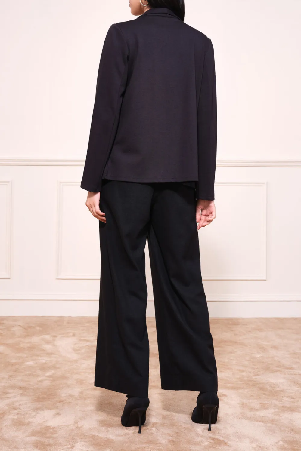 Black Long Sleeve Casual Style Jacket