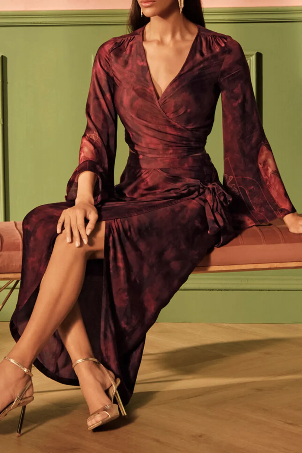 Casual Style Skies Two-Piece Viscose Set