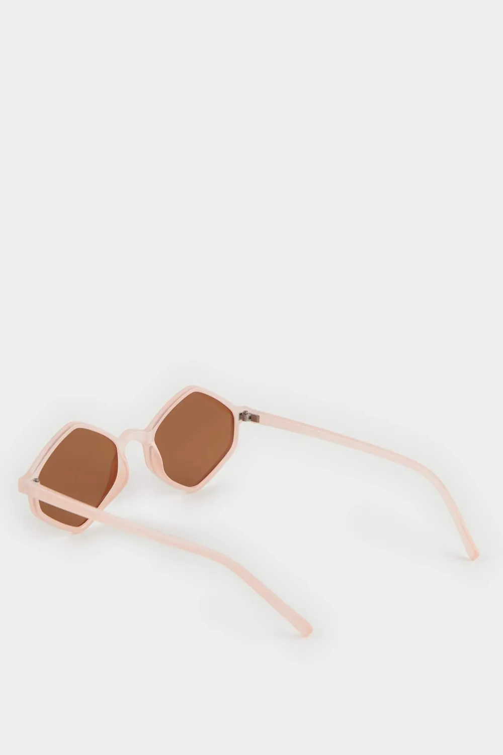 Hexagonal-Framed Sunglasses