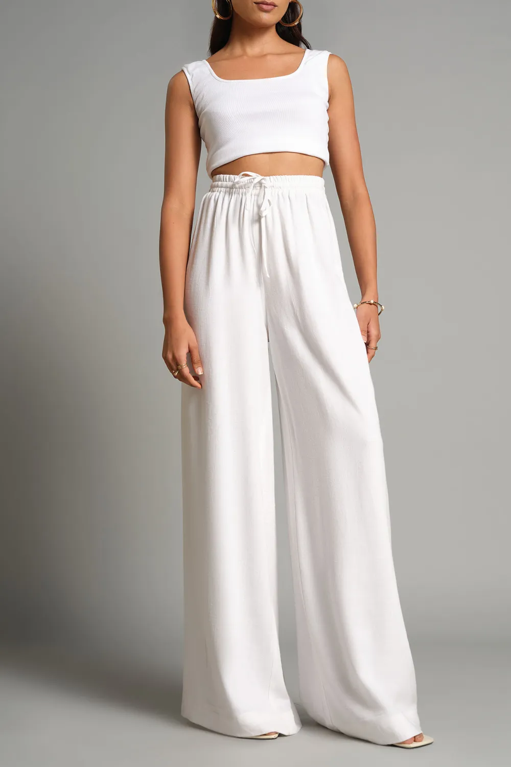 Casual Wear Wide-Leg Pants