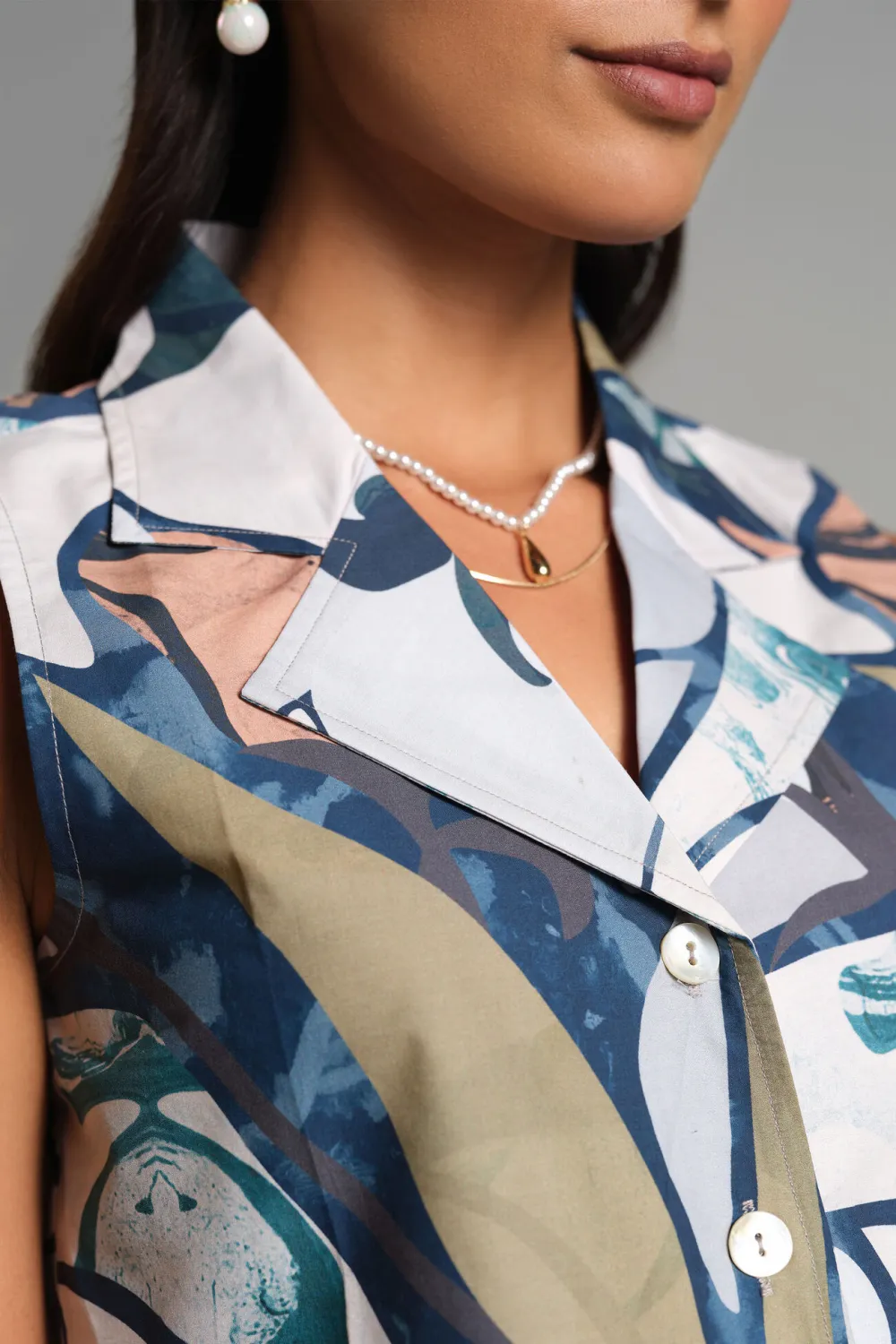 Grey Casual Style Skirt Set