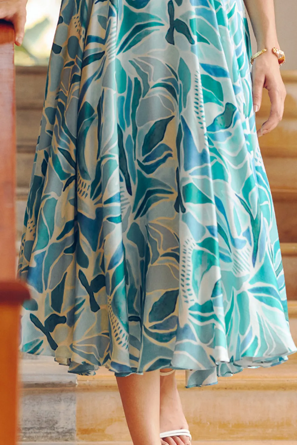 Sleeveless V-Neck Casual Style  Dress