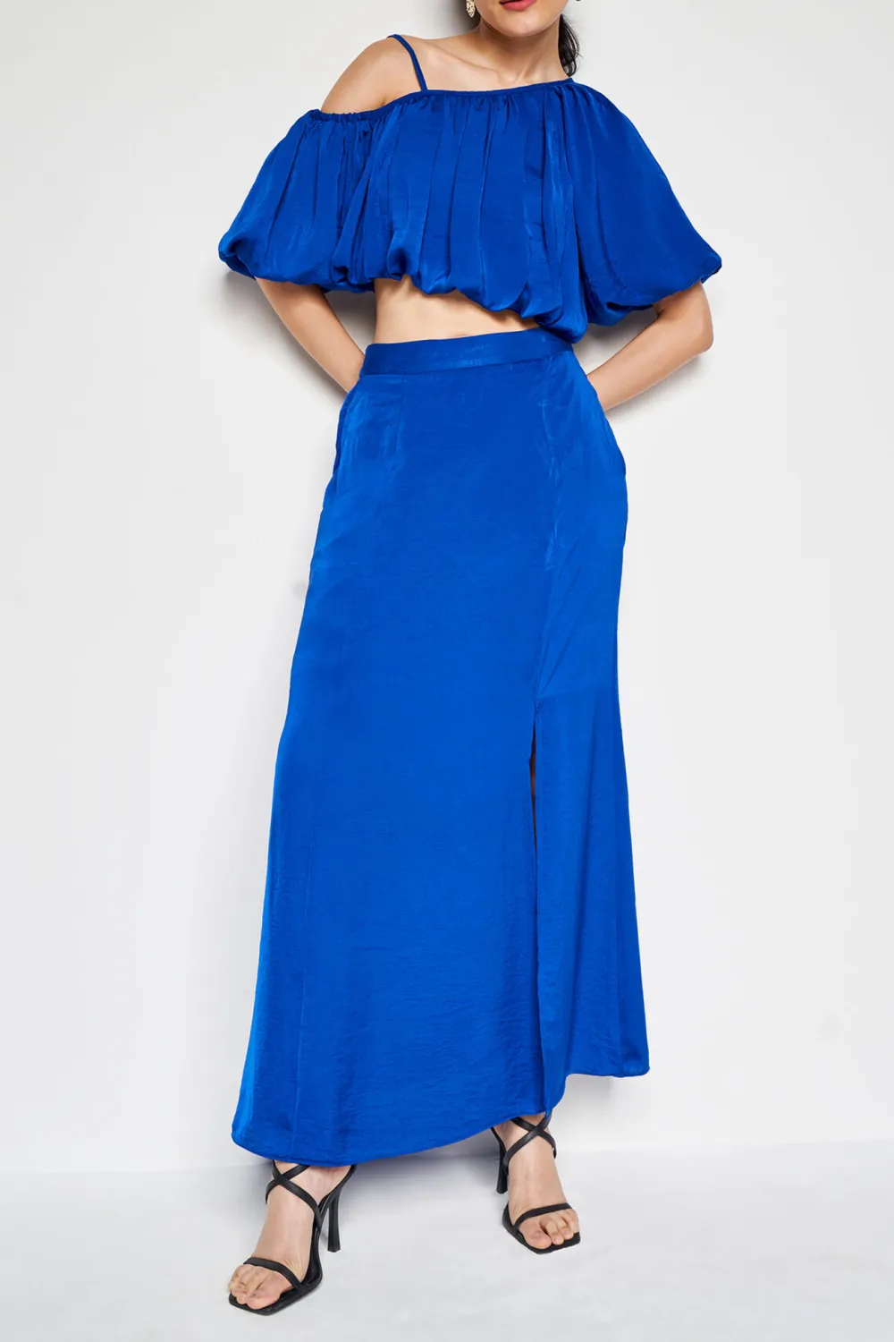 Long Length Casual Style Skirt Set